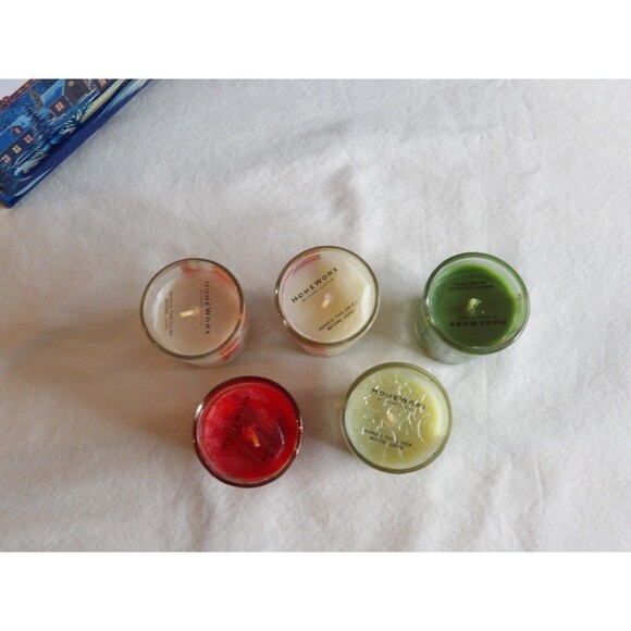 HOMEWORX by Harry Slatkin "Winter Wonderland" Book Tin set of 5 Scented Candles - Picture 15 of 16